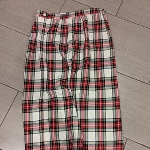 Vintage plaid skirt